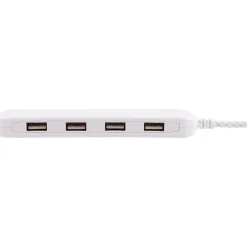Philips 4-Port USB Power Strip, White (DLK2506/27)