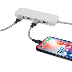 Philips 4-Port USB Power Strip, White (DLK2506/27)