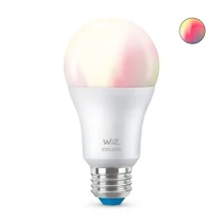 Philips WiZ Smart Wi-Fi 60W Equivalent A19 LED Smart Bulb, White (603449)