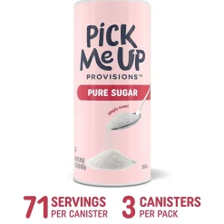 Pick Me Up Provisions™ Pure Sugar, 20 oz. Canister, 3/Pack (PM62433/94205)