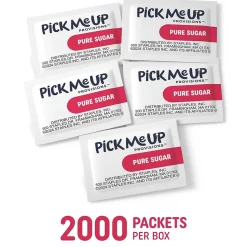 Pick Me Up Provisions™ Pure Sugar, Packets, 2000/Box (PM62431/72101)