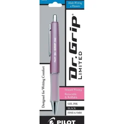 Pilot Dr. Grip Retractable Gel Pen, Fine Point, Black Ink (36274)