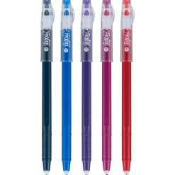 Pilot FriXion Colorsticks Erasable Gel Pens, Fine Point, Assorted Ink, 5/Pack (32443/15145)
