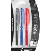 Pilot FriXion Point Erasable Gel Pens, Extra Fine Point, Assorted Ink, 3/Pack (31579)