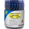 Pilot G2 Retractable Gel Pens, Fine Point, 0.7mm, Blue Ink, 36/Pack (84066)