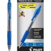 Pilot G2 Retractable Gel Pens, Bold Point, 1.0mm, Blue Ink, Dozen (31257)