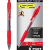 Pilot G2 Retractable Gel Pens, Bold Point, Red Ink, Dozen (31258)