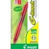 Pilot G-Knock BeGreen Retractable Gel Pens, Fine Point, Red Ink, Dozen (31508)