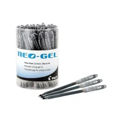 Pilot Neo-Gel Gel Pens, Fine Point, Black Ink, 48/Pack (84071)