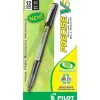Pilot Precise V5 BeGreen Rollerball Pens, Extra Fine Point, Black Ink, Dozen (26300)