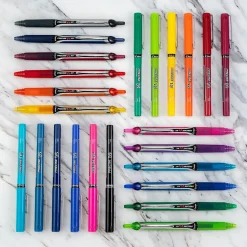 Pilot Precise V5 RT Retractable Rollerball Pens, Extra Fine Point, Assorted Ink, 3/Pack (26053)