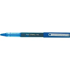 Pilot VBall Rollerball Pens, Fine Point, Blue Ink, Dozen (35113)