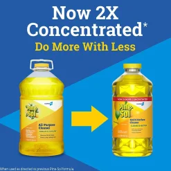 Pine-Sol Multi-Surface Cleaner/Degreaser, Lemon Fresh Scent, 80 Fl. Oz. 3/Carton (60607CT)