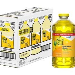 Pine-Sol Multi-Surface Cleaner/Degreaser, Lemon Fresh Scent, 80 Fl. Oz. 3/Carton (60607CT)
