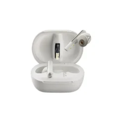 Plantronics Voyager Free 60+ UC Wireless Noise Cancelling Bluetooth Earbuds, USB-C, UC Certified, White Sand (7Y8G6AA)