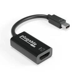 Plugable 6" Mini DisplayPort/Thunderbolt to HDMI Adapter, Male to Female, Black (MDP-HDMI)