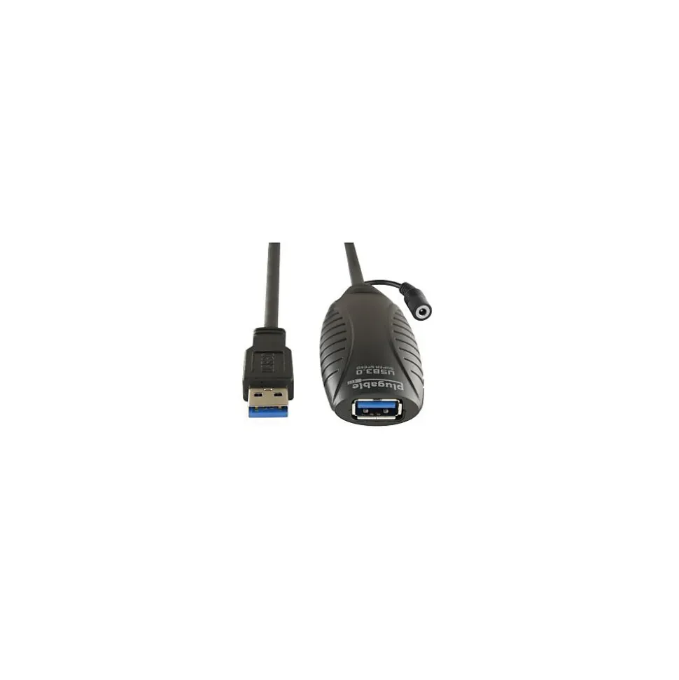 Plugable 32' USB 3.0 Type A to Type B Power Extension Cord, Black (USB3-10M-D)