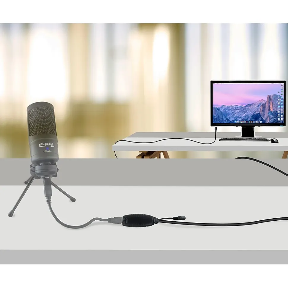 Plugable 32' USB 3.0 Type A to Type B Power Extension Cord, Black (USB3-10M-D)