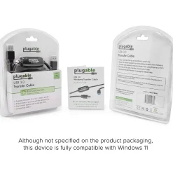 Plugable 6' USB 3.0 Windows Transfer Cable, Black (USB3-TRAN)