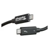 Plugable 3.3' USB C Power Cable, Black (TBT4-40G1M)