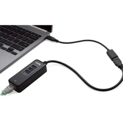 Plugable 6" USB-C to USB-A, Male to Female, Black (USBC-AF3)