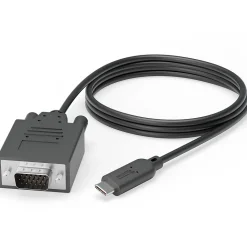 Plugable 6' VGA to USB-C Video Cable, Male to Male, Black (USBC-VGA-CABLE)