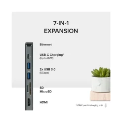 Plugable 7-Port USB-C Hub (USBC-7IN1E)