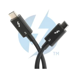 Plugable Thunderbolt 3 24" Cable, Black (TBT3-40G80CM)