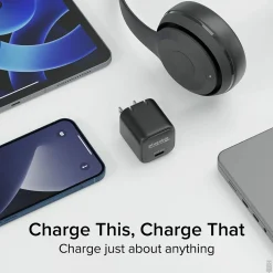 Plugable 30W GaN USB C Charger Block, Black (PS-30C1B)