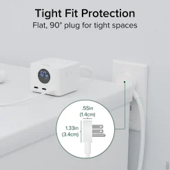 Plugable 67W USB-C Charging Station, White (PS3-METERC3)