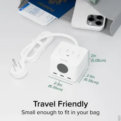 Plugable 67W USB-C Charging Station, White (PS3-METERC3)