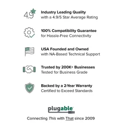 Plugable Wireless Keyboard and Case, Black (BT-KEY3XL)