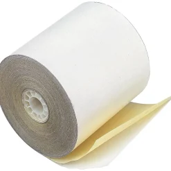 PM Company ® Impact Print Carbonless Teller Window/Financial Paper Roll, 3"(W) x 90'(L), 50/Ctn