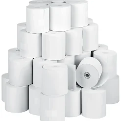PM Company Thermal Cash Register Paper Rolls, 3 1/8" x 273', BPA Free, 50 Rolls/Pack (5213)