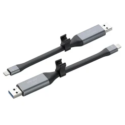 PNY DUO LINK Dual 128GB USB 3.0 Type A Flash Drive, Black/Silver (P-FDI128LA02GCR)