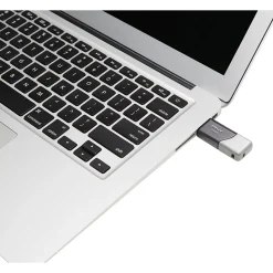 PNY Elite Turbo Attache 3 256GB USB 3.0 Type A Flash Drive, Silver/Gray (P-FD256TBOP-GE)