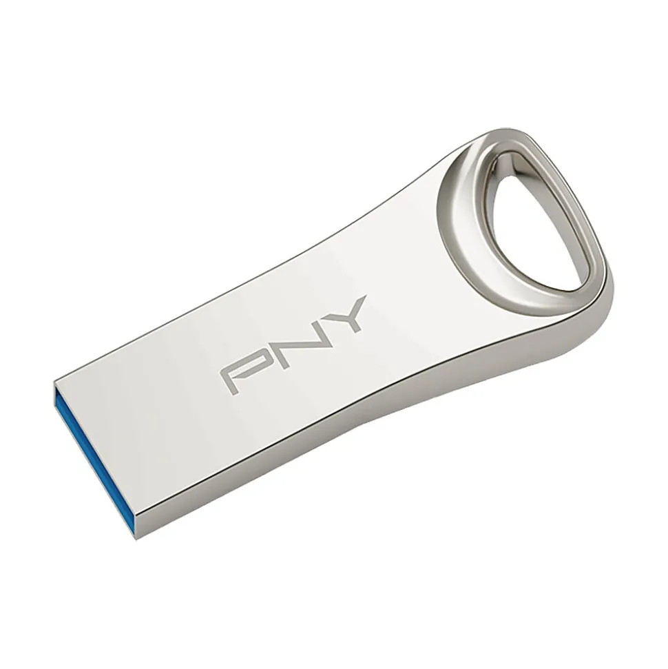 PNY Elite-X 128GB USB 3.2 Type A Flash Drive, Silver (P-FDI128ELTX-GE)