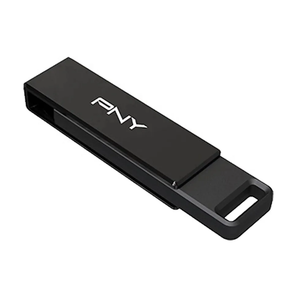 PNY Elite-X 256GB USB Type-C Flash Drive, Black (P-FDI256ELTXC-GE)