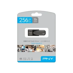 PNY Turbo Attache 4 256GB USB 3.0 Type A Flash Drive, Black (P-FD256TBAT4A-G)