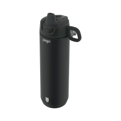 POGO GEAR ACTIVE Stainless Steel Water Bottle, 18 oz., Black (488-0887-400-6)