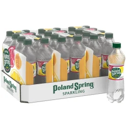 Poland Spring Sparkling Water, Pomegranate Lemonade, 16.9 oz. Bottles, 24/Carton (12349576)