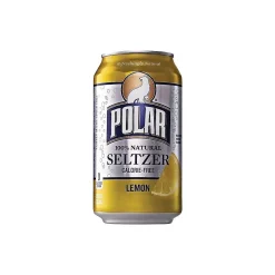 Polar Lemon Sparkling Water, 12 oz., 24/Carton (00234)