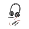 Poly Blackwire 8225 Noise Canceling Stereo Headset, USB-C/USB-A, UC/MS Certified (8X225AA)