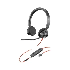 Poly Blackwire 3325 Stereo Headset, USB-C/3.5mm, MS Certified/UC Certified (8X222AA)