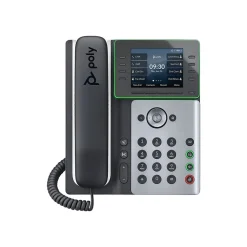 Poly Edge E320 VOIP Phone, Black/Silver (82M88AA)