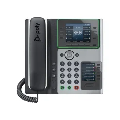 Poly Edge E450 VOIP Phone, Silver/Black (82M90AA)