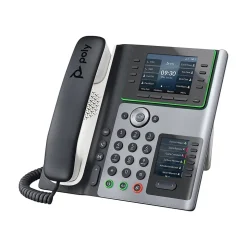 Poly Edge E450 VOIP Phone, Silver/Black (82M90AA)