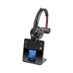 Poly Savi 8410 Office Series Wireless Noise Canceling Bluetooth Mono On-Ear Headset, MS Certified (8L7E9AA#ABA)