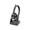 Poly Savi 7320 Wireless Stereo Headset, Over-the-Head, Black (7S435AA#ABA)