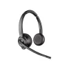 Poly Savi S8220 Spare Wireless Noise Canceling Stereo Headset, Over-the-Head, Black (85T31AA#ABA)